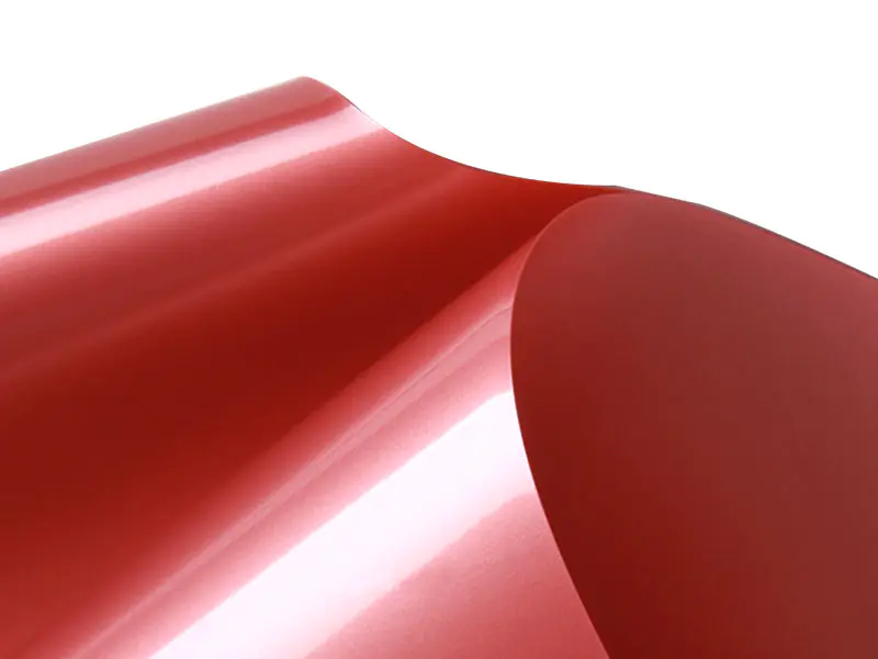 Filem Siling regangan PVC merah-12